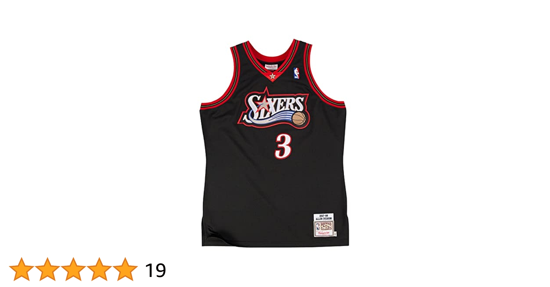 Allen Iverson Philadelphia 76ers Men's 1997-98 Swingman